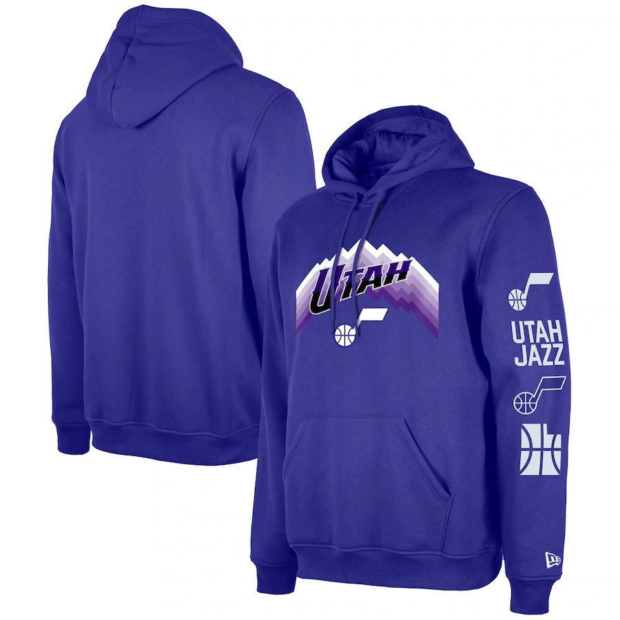 Men's Utah Jazz Purple 2023/24 City Edition Pullover Hoodie